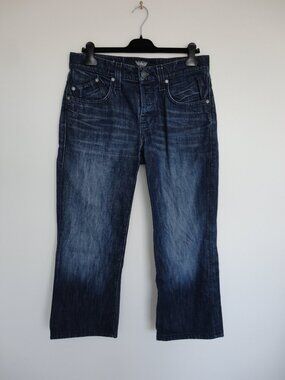 ROCK & REPUBLIC Floyd Blue Cotton Jeans Size 34 Men's 5 Pocket Straight Leg